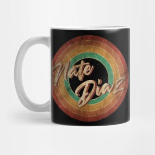 Nate Diaz -Vintage Circle Art Mug